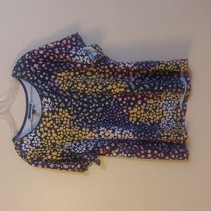 Karen Scott 1X floral t-shirt